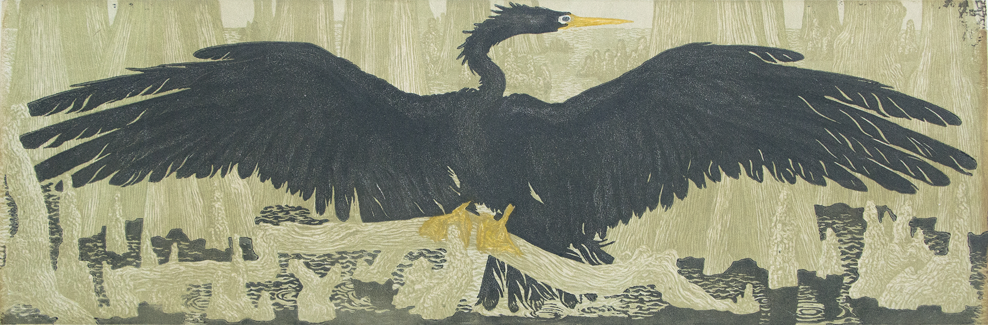 Janet Turner - Bird of the Swamp, 1953 - Jody Klotz Fine Art